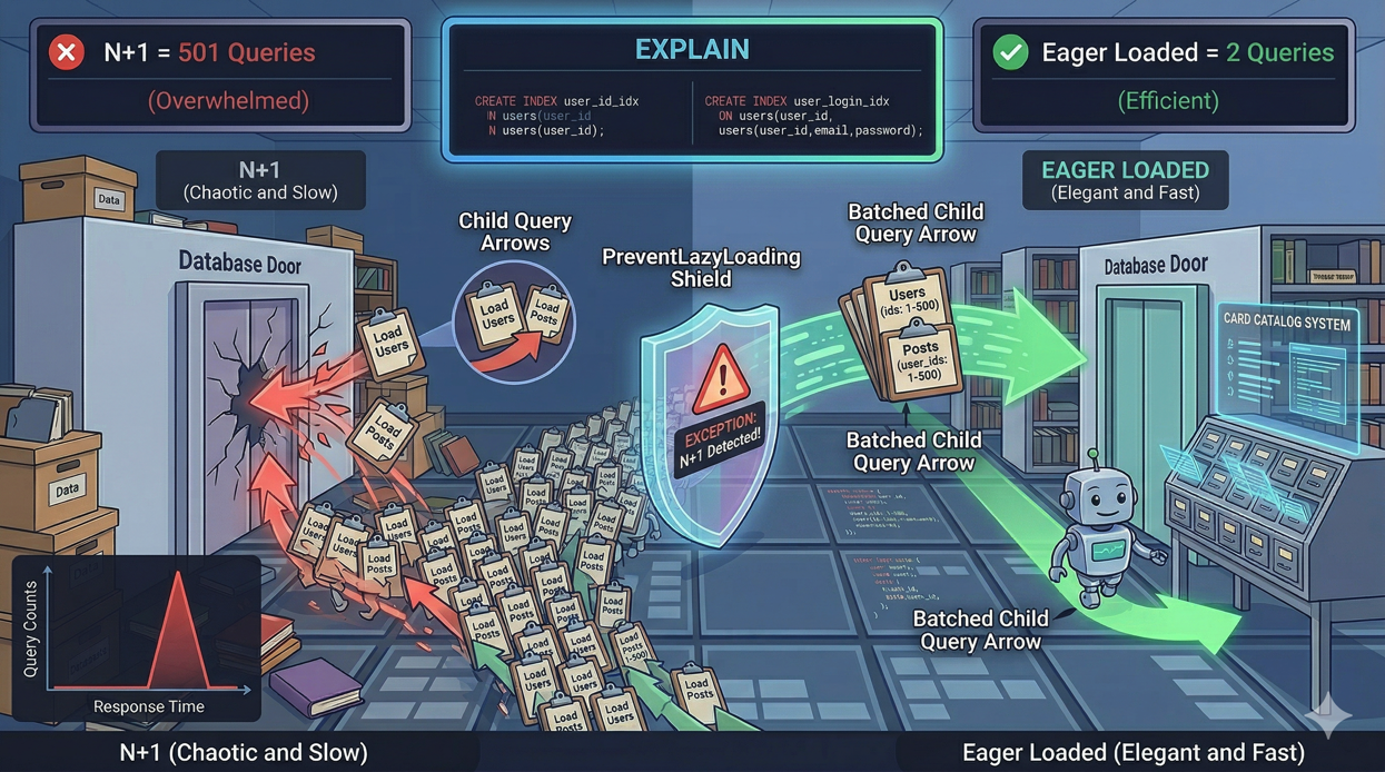 N+1 Query Detection and Prevention in Laravel Production Apps