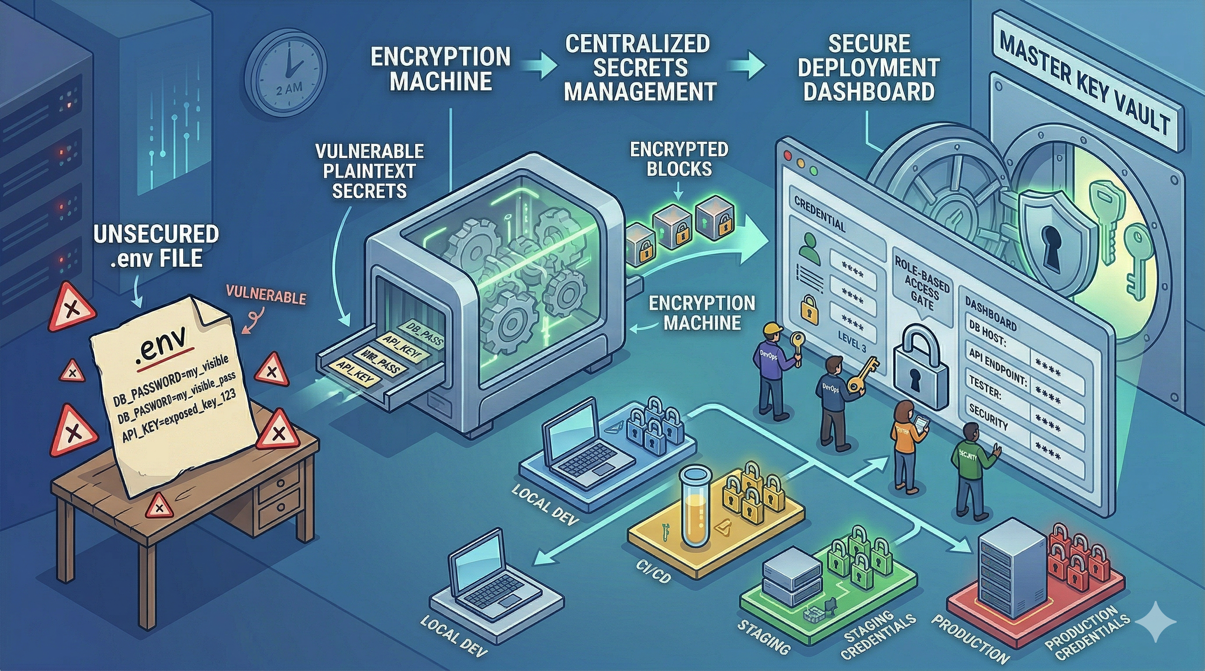 Secrets Management for Laravel: .env, Encrypted Config, and Deploynix