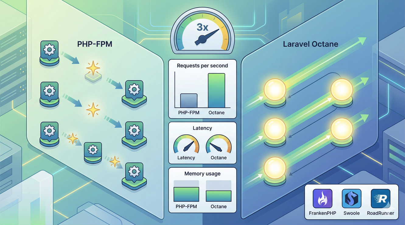 Laravel Octane vs PHP-FPM: Real Benchmarks (2026)