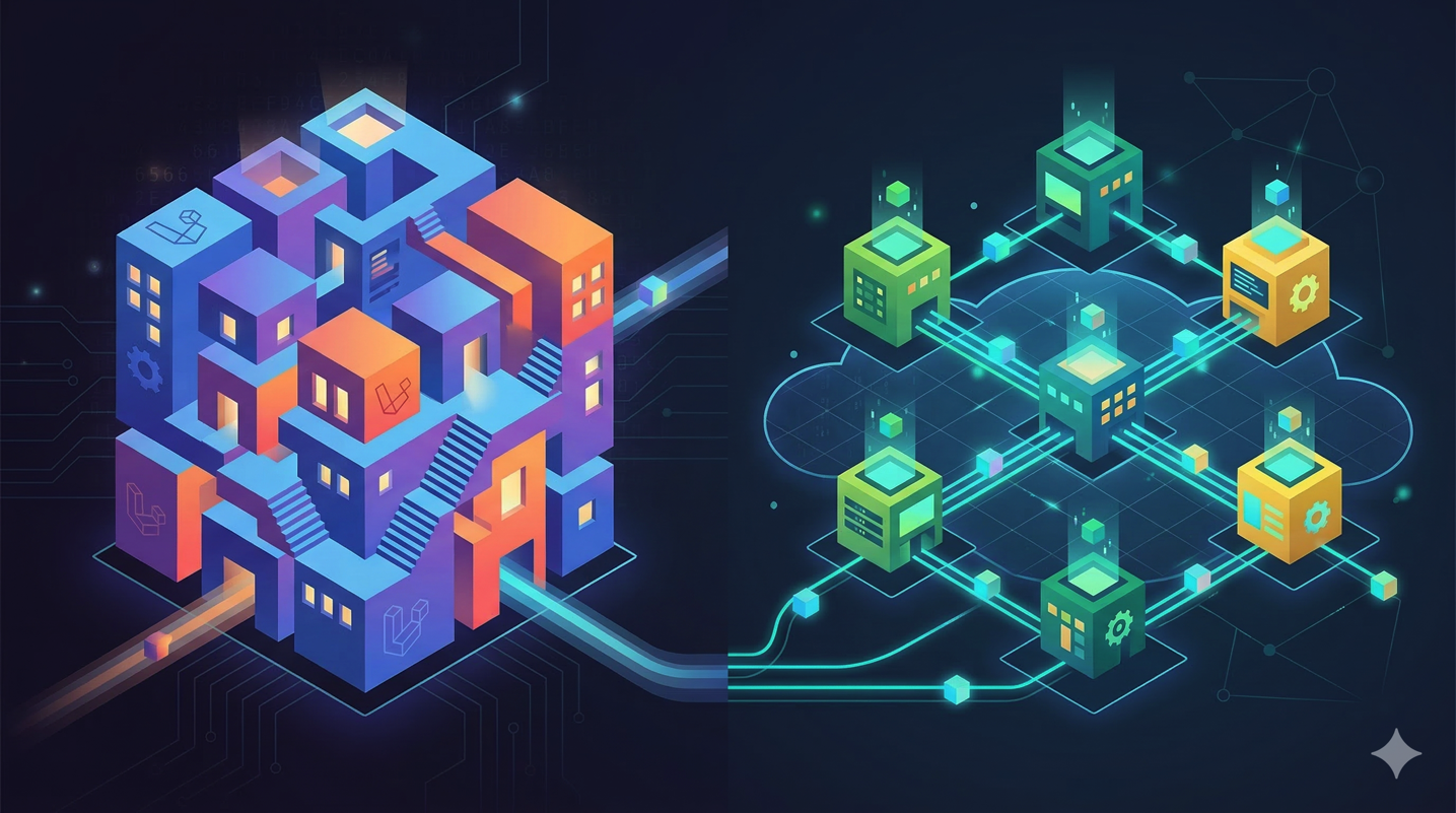Monolith vs. Microservices on Deploynix: A Pragmatic Laravel Perspective
