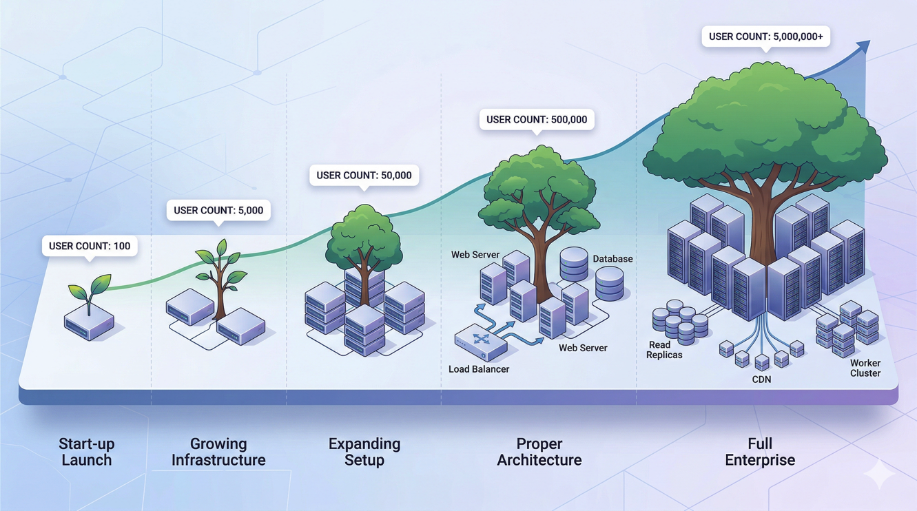 Scaling Laravel from 1 to 100,000 Users: A Deploynix Infrastructure Playbook