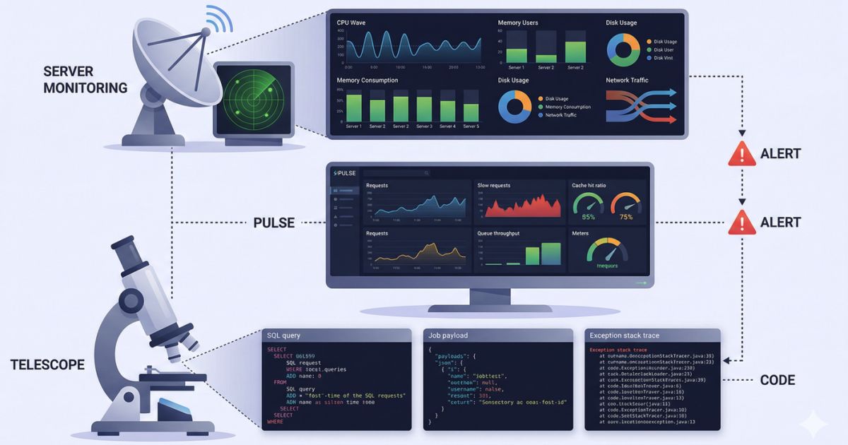 Laravel Telescope vs. Pulse vs. Deploynix Monitoring: Which Do You Need ...